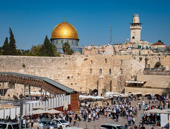 Jerusalem Wall and skyline